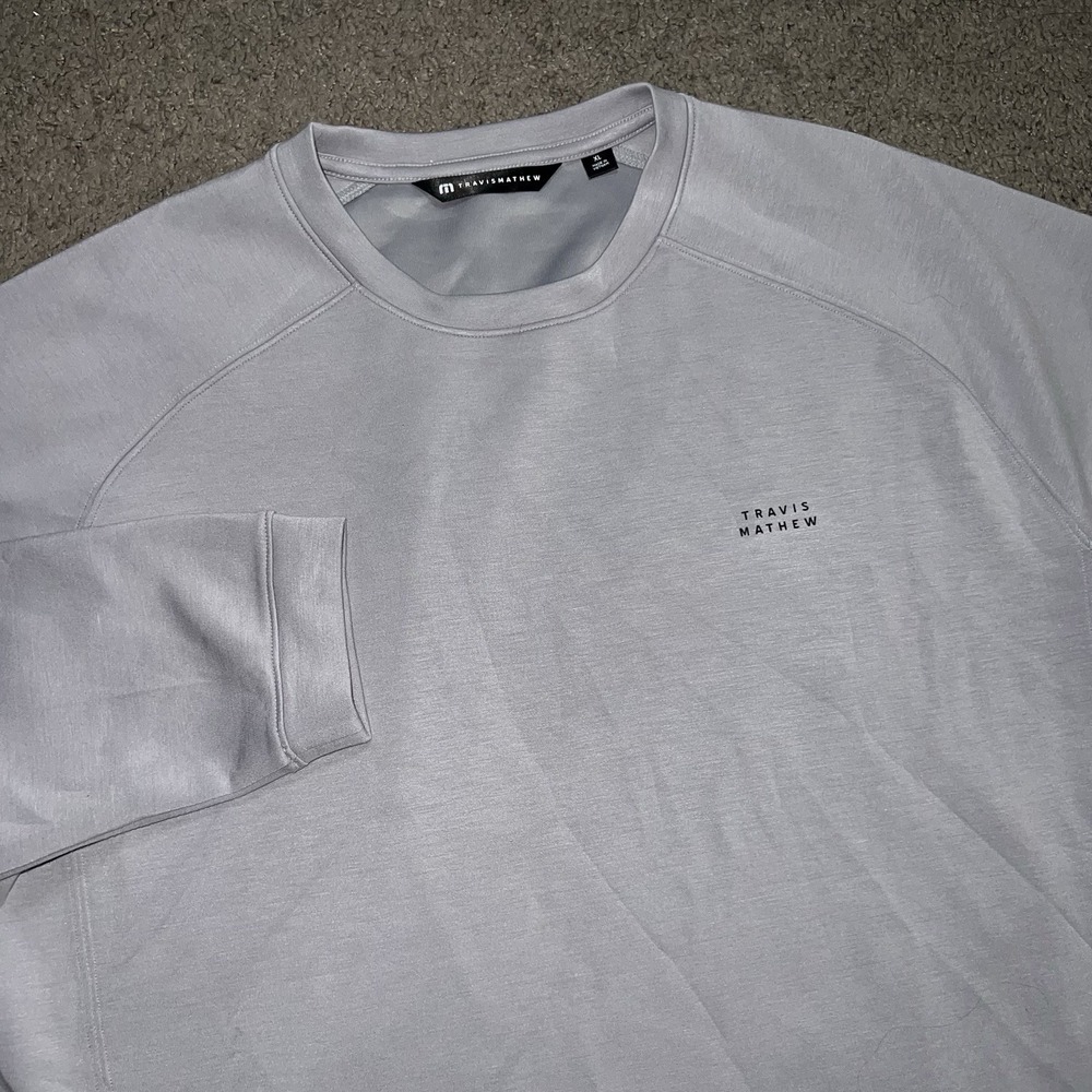 Travis Mathew Return trip Fibercloud Crew Golf Pullover Men's Size XL